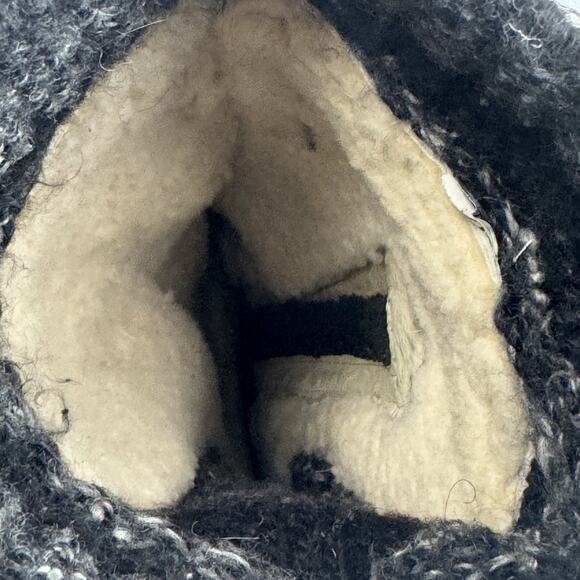 UGG Women's Skylair Tall Gray Suede Sweater Knit Wedge Boots Size 8 - Picture 7 of 8